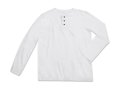 Heren T-shirt Lange mouw Shawn Stedman ST9460 White